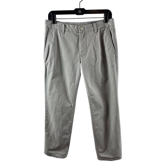 Bonobos Slim Fit Khaki Chino Flat Front Pants Slacks Size 30x30 (ACT 31x26) Gray - Picture 1 of 9